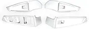JIUYIN 4pcs Switch Panel Cover Trim Fit For 3 Series G20 G28 2020 Set ABS Chromed Window Lifter Car Accessories Window switch housing trim
