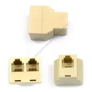 Lot50 ALL FEMALE RJ11 2way/jack Y cord/wire Splitter,Phone/Telephone 6P4C$SHdisc