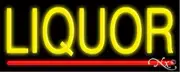 BRAND NEW "LIQUOR" 32x13 UNDERLINED REAL NEON SIGN w/CUSTOM OPTIONS 10086