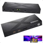 Thunderbolt 4 Dock, PULWTOP Thunderbolt 4 Hub with Dual Monitor 8K/4K Display...