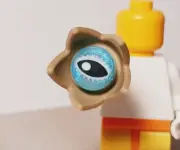 New LEGO Monster Hatching Hatched Eyeball Chrome Lashes Cracked Shell Handle