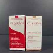 0.1+0.2 oz Samples Clarins Extra-Firming Jour & Body Fit Anti-Cellulite Creams