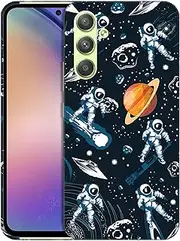 [GlamCase] for Samsung Galaxy A54 5G, Samsung Galaxy A54 5G Case - Astronaut Galaxy Space Printed Slim & Sleek Cute Plastic Protective Designer Back Phone Case/Cover for Samsung Galaxy A54 5G