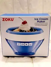 Zoku Ice Cream, Sorbet, Gelato Maker. Makes Ice cream In 10 Minutes!!!! Blue