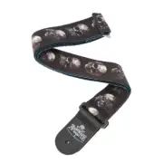 D'Addario Alchemy Woven Guitar Strap - Muted Skulls design