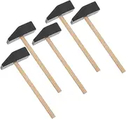 Kisangel 5pcs Vintage Mini Wooden Hammer for Safe DIY Mallet for Engaging Learning and Creative Play at Home School Enhancing Hand Eye Coordination and Imagination