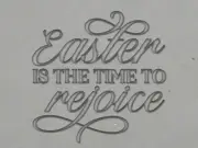 Easter is the Time to Rejoice mug clay stamp – Handbuild Clay Stamp –