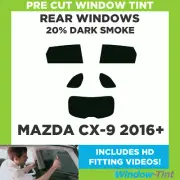 For Mazda CX-9 2016+ Pre Cut Window Tint Kit 20% Dark Rear Car Tinting Film Film