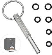 Fully Automatic Coffee Machine Oval Head Key with Key Ring - Oval Head Bit Repair Tool Compatible with Jura/Krups/AEG Fully Automatic Coffee Machines, Practical Tool for Coffee Machine Maintenance