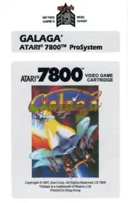 Atari 7800 Replacement Label - Galaga [Custom Color]