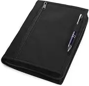 lebogner Glove Box Compartment Car Accessories Organizer, Multipurpose Soft Zippered Pouch Registration, Insurance and Document Holder, Vehicle Owner Manual Wallet Center Console Storage Case, Black