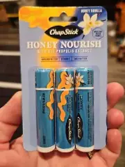 ChapStick HONEY NOURISH Lip Balm Honey Vanilla SEALED NEW 3 Pack Free Shipping