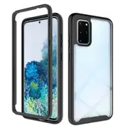 MCC Shockproof Bumper Case Samsung Galaxy S20+ Plus Clear Back Cover G985 [Black]