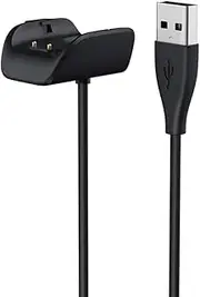 intended for Samsung Galaxy Fit 2 SM-R220 Charger, 3.3ft/1M Flexible Replacement Chip Protection Support Fast Charging Cable Charging Holder Accessory intended for Galaxy Fit 2 SM-R220 Fitness Tracker (Black)