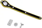 Auto Labor-Saving Jack Ratchet Wrench with Long Handle, Lug Wrench for Tire Jack 360°Scissor Kit, Universal Car Jack Ratchet Wrench, Car Repair Tool with Universal Adapter for Travel/Truck/SUV