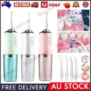 Cordless Water Flosser Dental Oral Irrigator Floss Pick Teeth Cleaner 4 Jet Tips