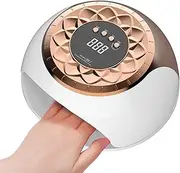UV Nail Lamp, Gel Curing Light, Professional UV LED, Fast Drying Feature, Timer Settings Included, Compact Design White, Excellent for Home, Travel, Salon Manicure Use