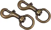 NOLITOY Zinc Alloy Pet Leash Buckle: 2pcs Collar Hooks Swivel Joint for Dog Harness Pet Supplies