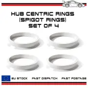 Set of 4 PA12 (Nylon) Car Hub Centric Rings (Spigot Rings) 66.45mm (OD) to 58.1m
