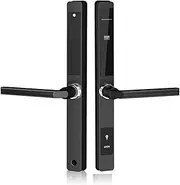 Smart Lock, TTLock Smart Lock Waterproof Outdoor Fingerprint APP RFID Code Keyless Electronic Door Lock for Home Office Bedroom(E,3085) Learned extensively Aqiong