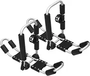 2X Kayak Roof Racks Canoe Boat Top Mount Carriers Portable Rooftop Rack Carriers Kayak Racks for Canoes Surfboards Ski Surf