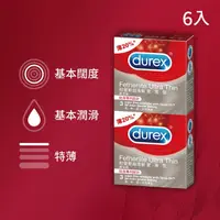 在飛比找屈臣氏網路商店優惠-durex 杜蕾斯 杜蕾斯超薄裝更薄型3x2入