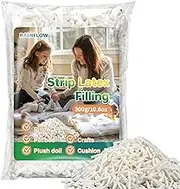 RAINFLOW Latex Foam Bean Bag Stuffing-10.58oz Natural Latex Filling,Natural Shredded Fill Loose Stuffing, Good Resilience,Suitable for Pillows, Cushions, Pet Bed, Dolls, Crafts,Bean Bag