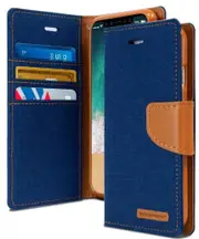 For iPhone 12 Pro Max Wallet Flip Denim Case Cover