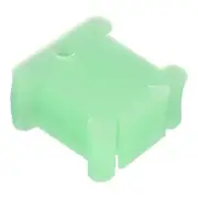 100pcs Plastic Floss Bobbins, Thread Cards Cross DIY Sewing Storage, Green