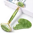 ROSELYNBOUTIQUE Gua Sha & Massage Stick Face Roller for Face - Certified Jade...