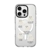 iPhone 16 Pro Clear Case MagSafe Compatible Lil Ghost Reminders Phone Case by GMF Designs
