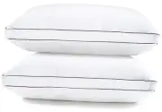 Standard Pillows Set of 2 (20"x26") - Soft Gusseted Pillow for Back, Stomach