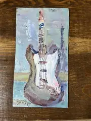 Art Original Acrylic Painting Center Stage by Randy Spry Cardboard