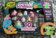 Brand New Crayola Scribble Scrubbie 10 pets to color and clean