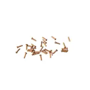 Solid Brass & Copper Round Head Rivets – Pack of 32 for Leather, Craft, DIY