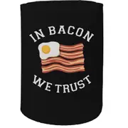 Alcohol Food Stubby Holder - In Bacon Flag - Funny Novelty Birthday Gift Joke Beer Can Bottle Coolie
