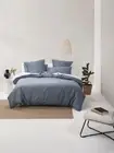 Linen House Nara Quilt Cover Set (Bluestone) - Double