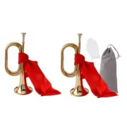 Cavalry Trumpet Blowing Bugle Professional with Mouthpiece Bugle Trumpet for