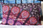 Indian Peacock Mandala Pillow Sham Cotton Cushion Cover Case Throw Boho Tapestry
