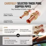 16ft Mini Split Line Set with Insulated Copper Pipes for HVAC Systems