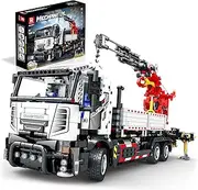 Reobrix Technic 22011 Tow Truck Building Blocks Set, Remote Control Crane Toy, Construction Truck Model Building Kit Compatible with Lego, 2328 Pieces