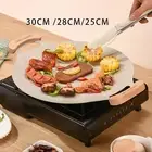 Korean BBQ Pan Teppanyaki Pan Round BBQ Griddle for Travel Stovetop Kitchen
