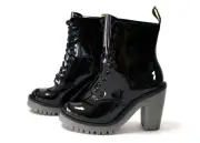 Doc Martens Kendra Black Patent Leather Platform Boots US 5 *NEW IN BOX UNWORN*