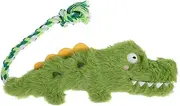 Squeaky Plush Dog Interactive Alligator Shape Engaging Chew for Small to Large Dogs Crinkle Sound Promotes Health and Playtime Fun