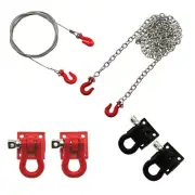RC Car 1/10 Scale Steel Wire Rope Hook Accessory For Axial SCX10 RC4WD RC Parts