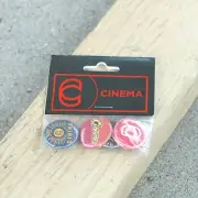 CINEMA BMX BICYCLE ASSORTED BUTTON 4-PACK