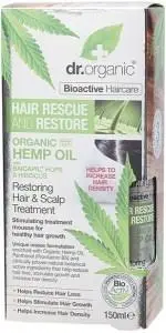 Dr Organic Hair & Scalp Treatment Rescue Restore Organic Hemp Oil 150ml