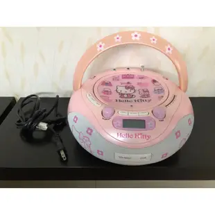 OTTO HELLO KITTY CD MP3 USB 手提音響 收音機 可插電 可裝電池