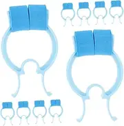 Nasal Clip Treatment 5pcs Fixed Pinch Nose Clip Plastic Foam Nosebleed Stoppers for Breathing Exercises