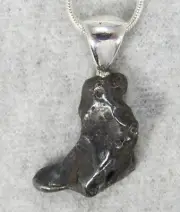 SIKHOTE-ALIN IRON METEORITE PENDANT $69 Sterling Silver Jewelry STARBORN SA69-P1